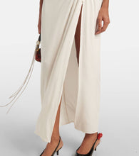Magda Butrym Floral-appliqué draped gown