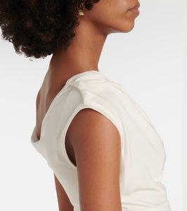 Magda Butrym Floral-appliqué draped gown
