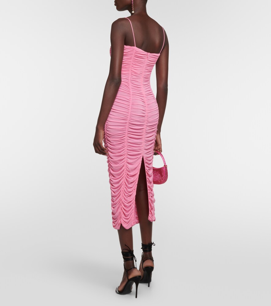 Magda Butrym Floral-applique jersey midi dress