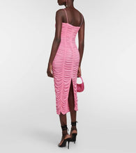Magda Butrym Floral-applique jersey midi dress