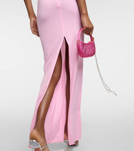 Magda Butrym Floral-appliqué strapless maxi dress