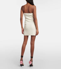 Magda Butrym Floral-appliqué strapless minidress