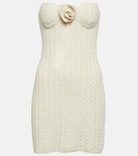 Magda Butrym Floral-appliqué strapless minidress