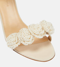 Magda Butrym Floral crochet and leather sandals