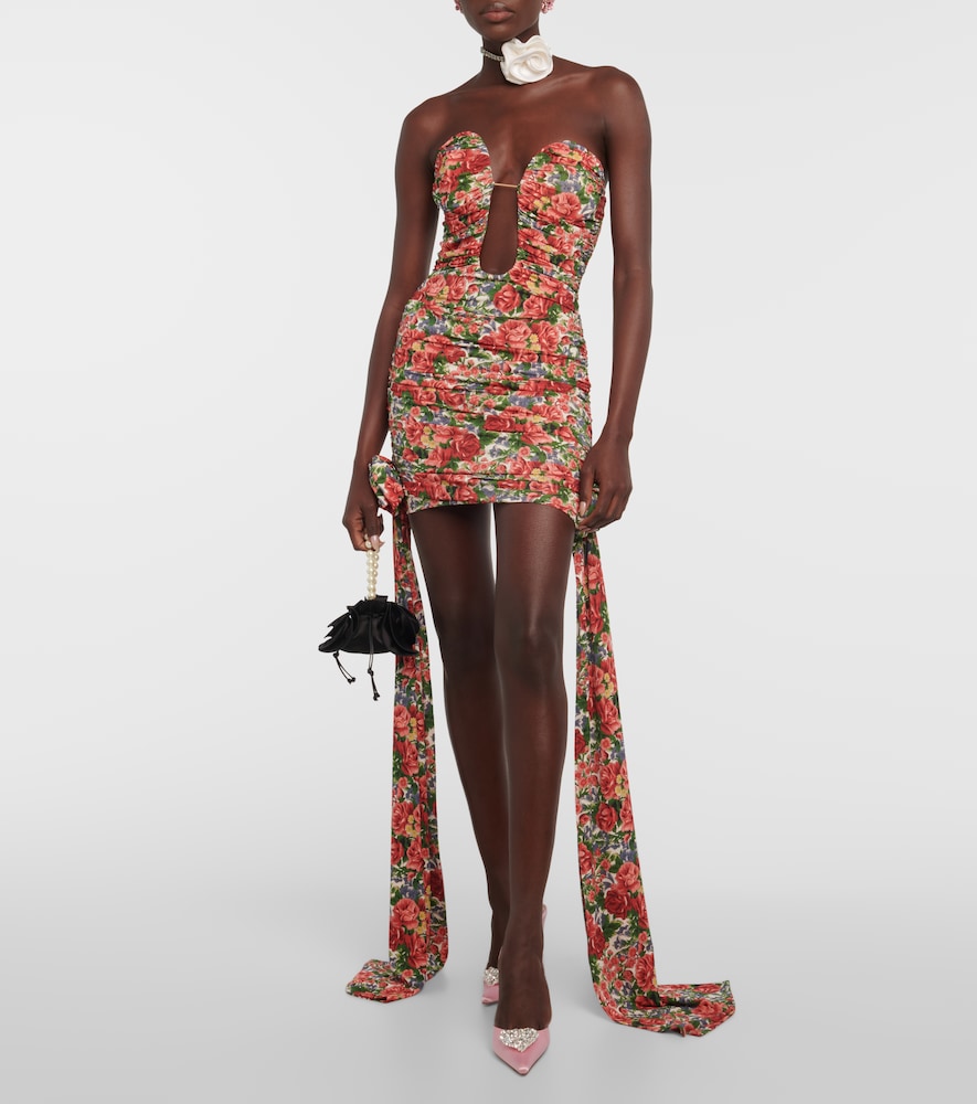Magda Butrym Floral ruched minidress