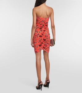 Magda Butrym Floral ruched minidress