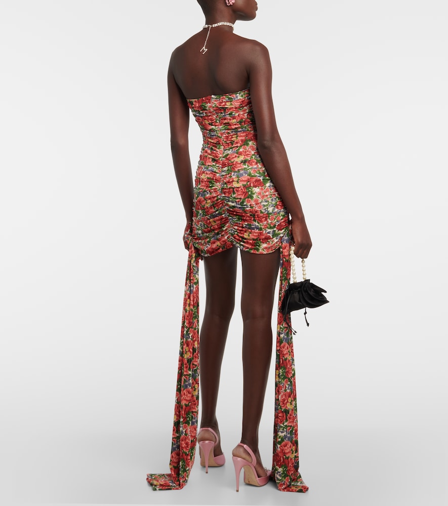 Magda Butrym Floral ruched minidress
