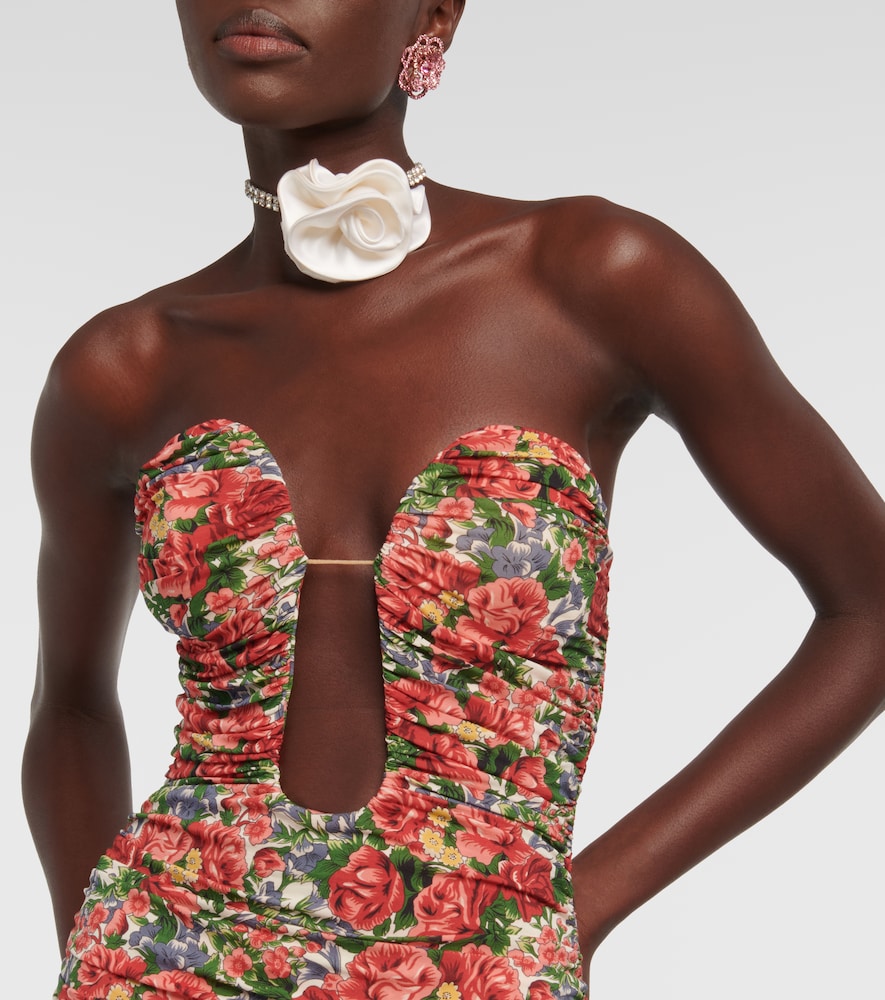 Magda Butrym Floral ruched minidress