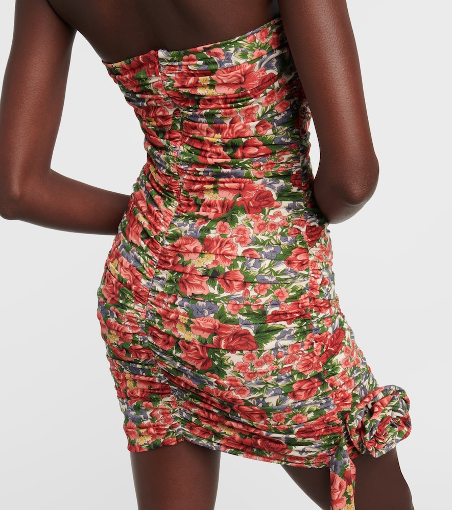 Magda Butrym Floral ruched minidress