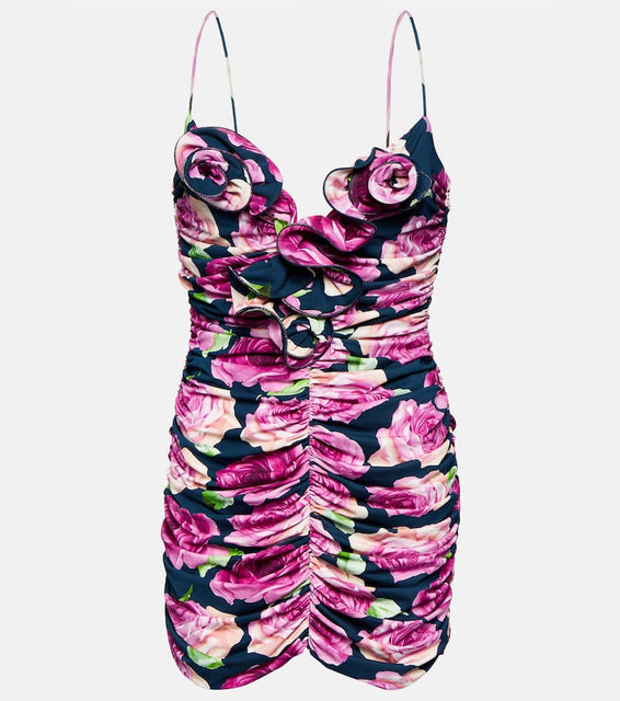 Magda Butrym Floral ruched minidress