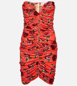 Magda Butrym Floral ruched minidress