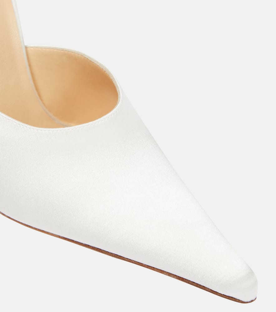 Magda Butrym Flower satin mules