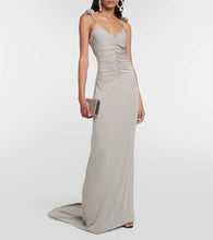Magda Butrym Gathered jersey maxi dress