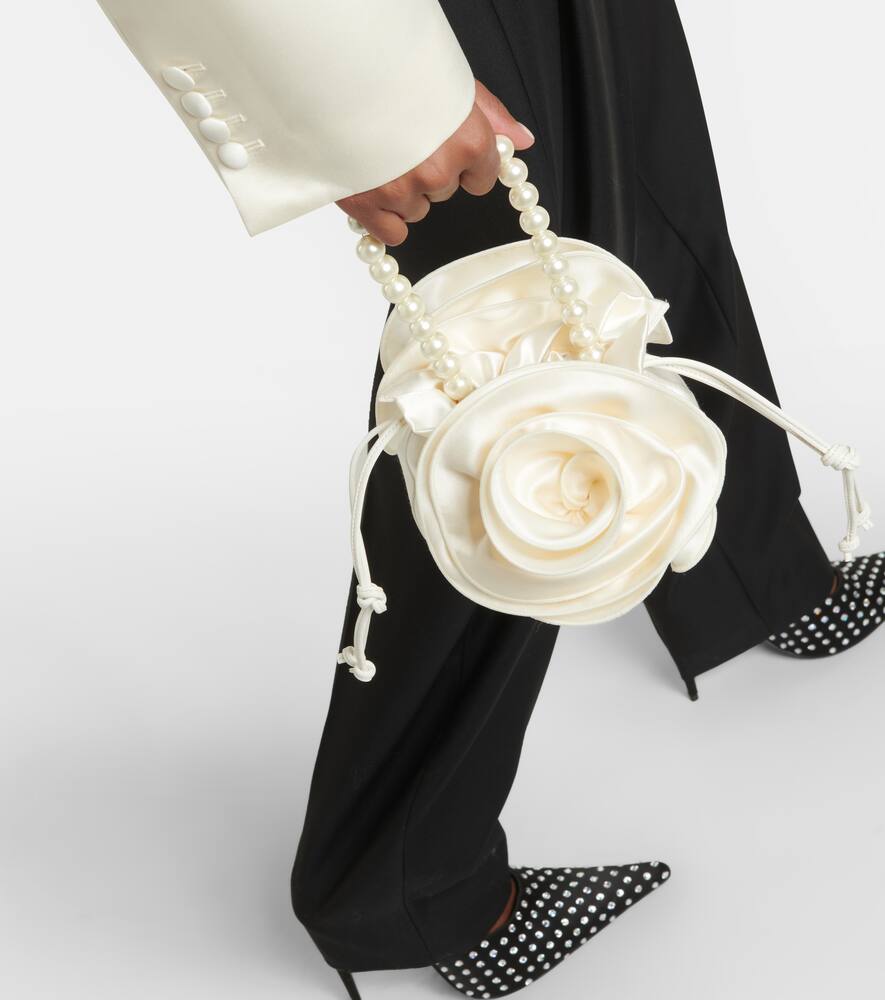 Magda Butrym Gathered silk-satin shoulder bag
