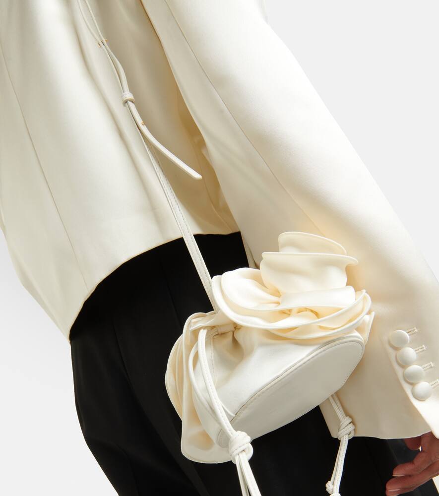 Magda Butrym Gathered silk-satin shoulder bag