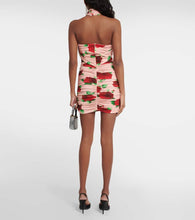 Magda Butrym Halterneck floral minidress