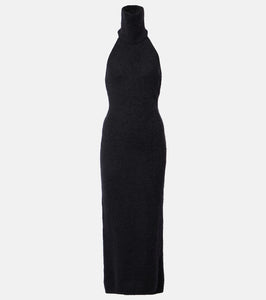 Magda Butrym Halterneck mohair-blend maxi dress