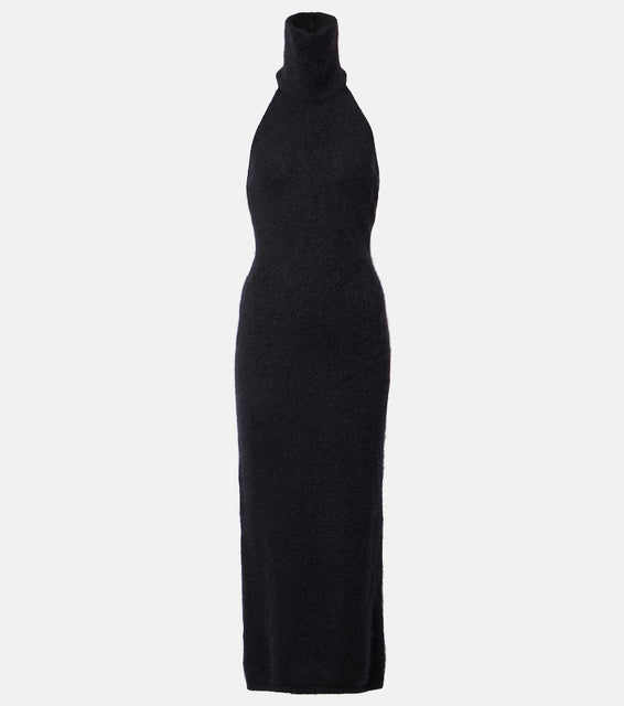 Magda Butrym Halterneck mohair-blend maxi dress