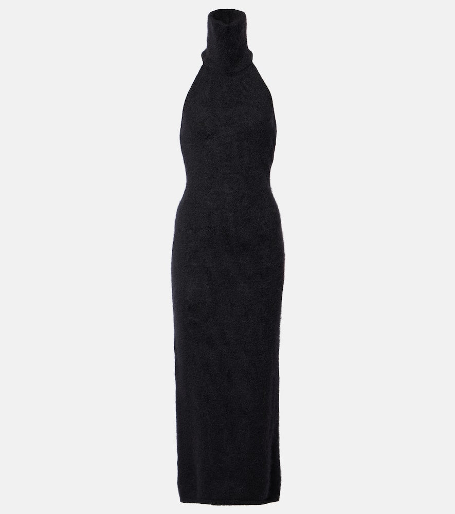 Magda Butrym Halterneck mohair-blend maxi dress