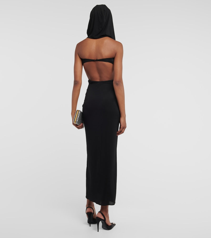 Magda Butrym Hooded cutout midi dress