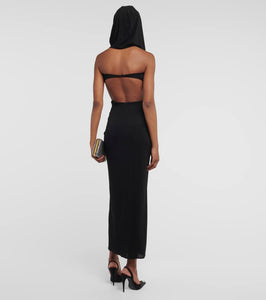 Magda Butrym Hooded cutout midi dress