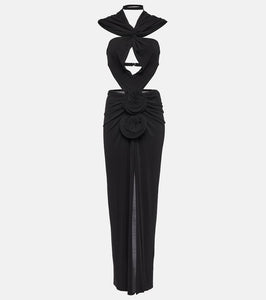 Magda Butrym Hooded cutout midi dress