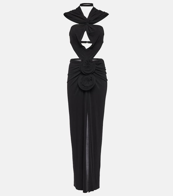 Magda Butrym Hooded cutout midi dress