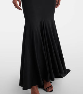 Magda Butrym Hooded silk-blend jersey maxi dress
