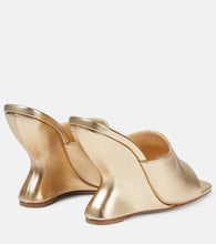 Magda Butrym Inverted Wedge leather mules