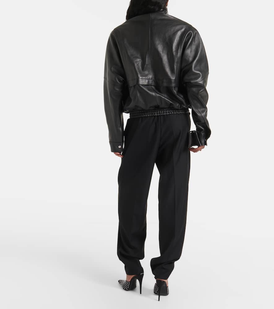 Magda Butrym Leather bomber jacket