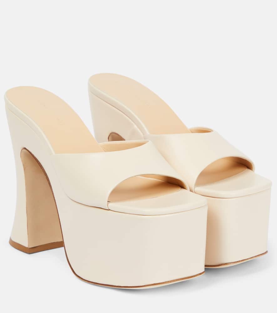 Magda Butrym Leather platform mules