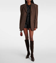 Magda Butrym Leather slingback pumps with socks