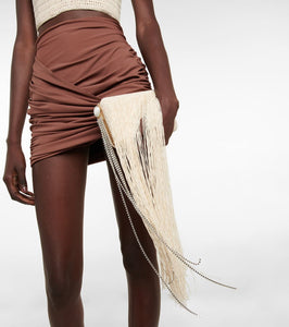 Magda Butrym Leila fringe-trimmed crochet clutch
