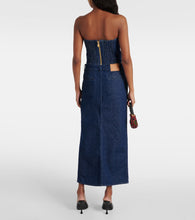 Magda Butrym Low-rise denim maxi skirt