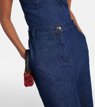 Magda Butrym Low-rise denim maxi skirt