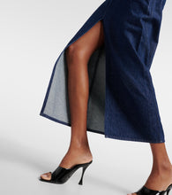 Magda Butrym Low-rise denim maxi skirt