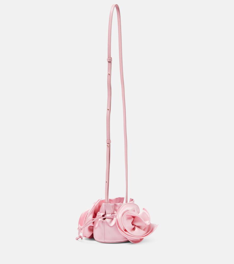 Magda Butrym Magda Small floral-appliqu√É¬© satin bucket bag