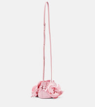 Magda Butrym Magda Small floral-appliqu√É¬© satin bucket bag