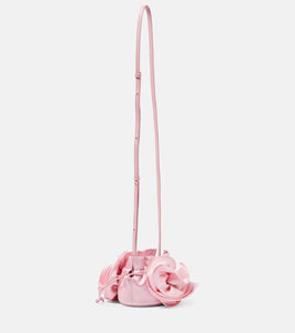Magda Butrym Magda Small floral-appliqu√É¬© satin bucket bag