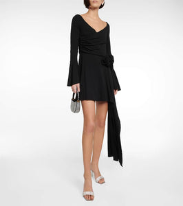 Magda Butrym Off-shoulder bell-sleeve minidress