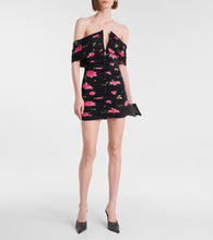 Magda Butrym Off-shoulder floral ruched minidress