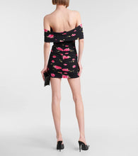 Magda Butrym Off-shoulder floral ruched minidress