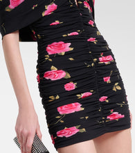 Magda Butrym Off-shoulder floral ruched minidress