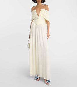 Magda Butrym Off-shoulder gathered maxi dress
