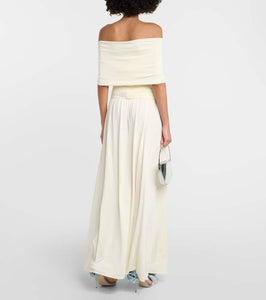 Magda Butrym Off-shoulder gathered maxi dress