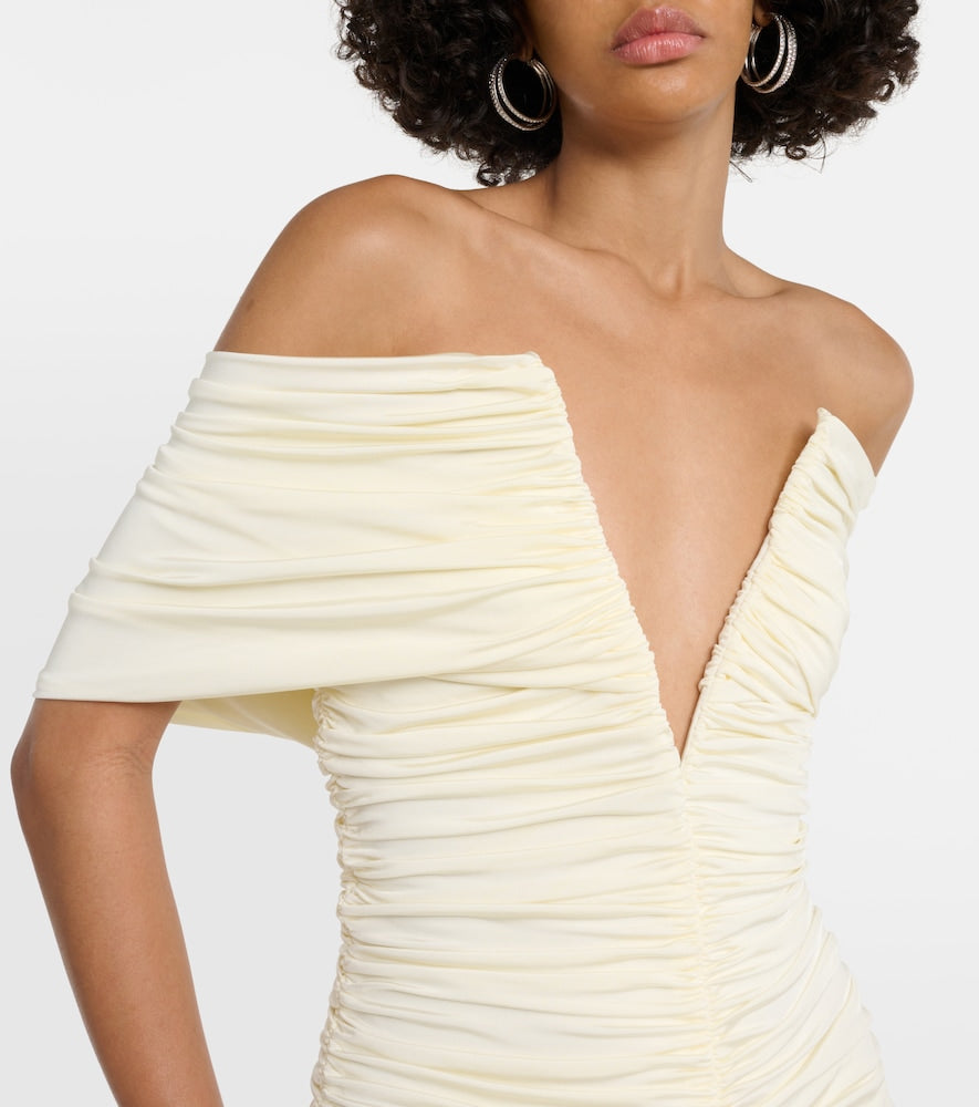 Magda Butrym Off-shoulder gathered maxi dress