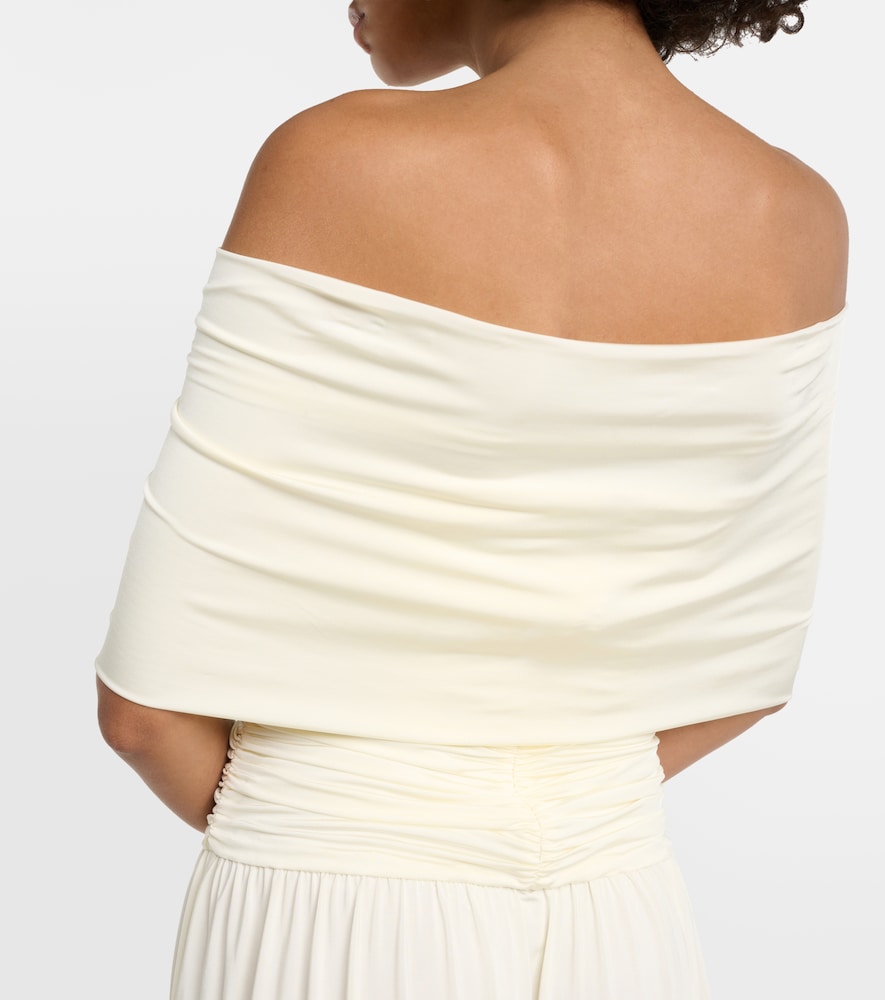 Magda Butrym Off-shoulder gathered maxi dress