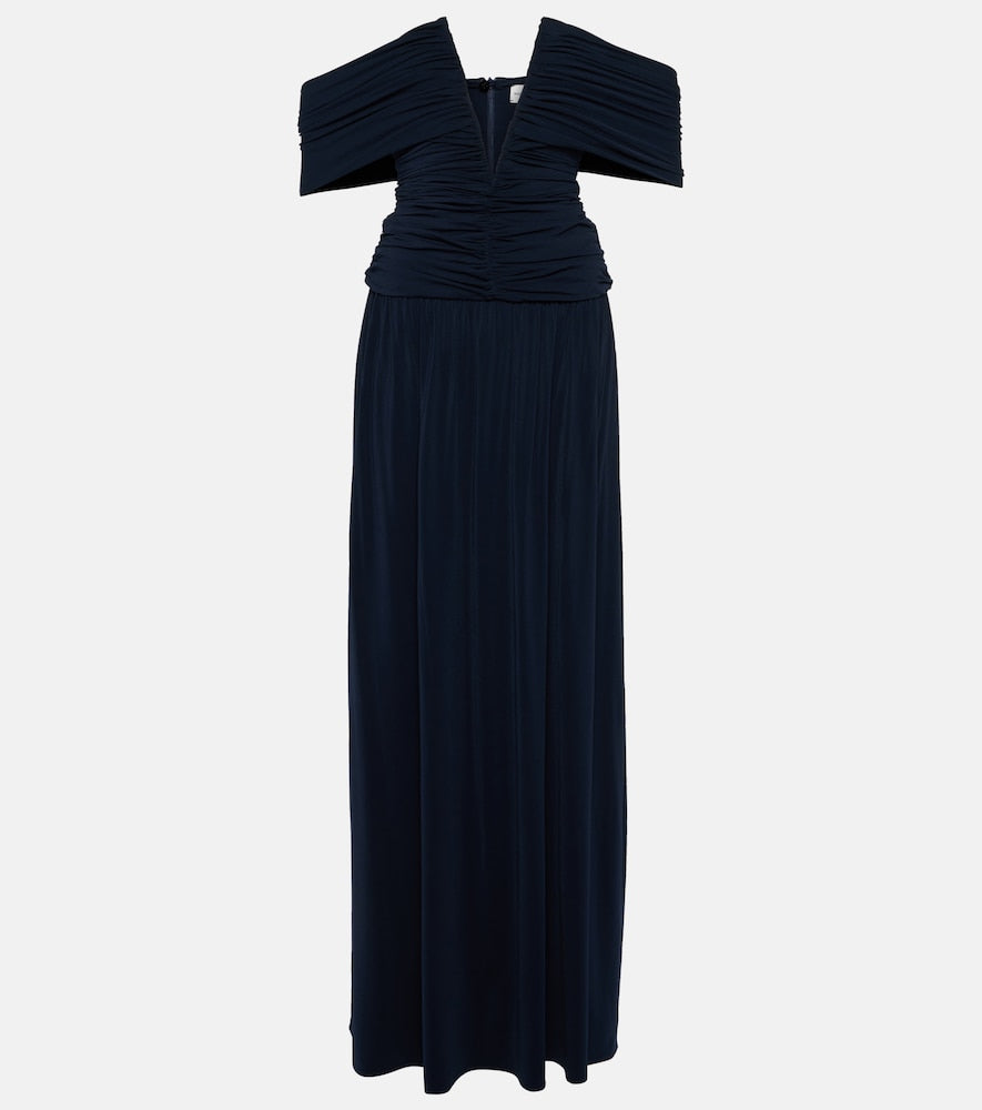 Magda Butrym Off-shoulder midi dress. Magda Butrym 露肩中长连衣裙