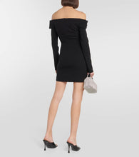 Magda Butrym Off-shoulder wool-blend minidress