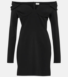 Magda Butrym Off-shoulder wool-blend minidress